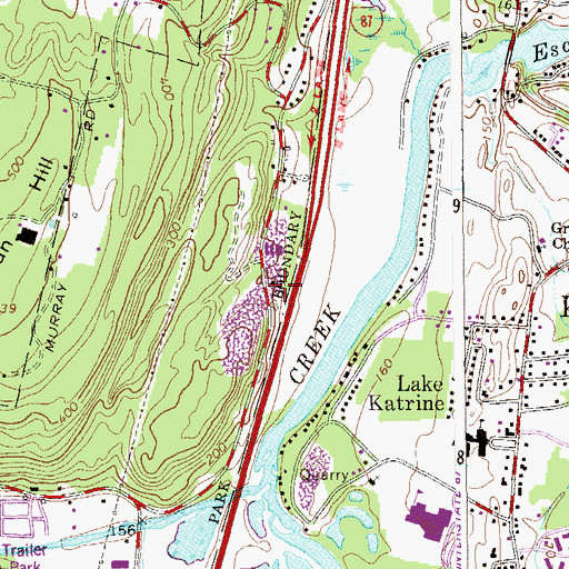 Topographic Map of Buzzanco's Greenhouses And Farm, NY