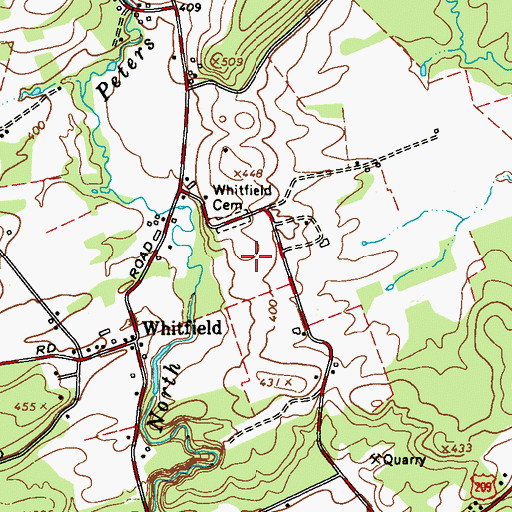 Topographic Map of Flying Change Farm, NY