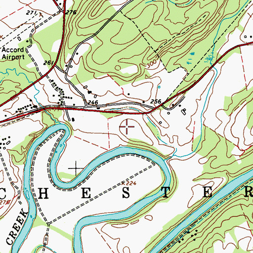 Topographic Map of Mohonk View Farm, NY