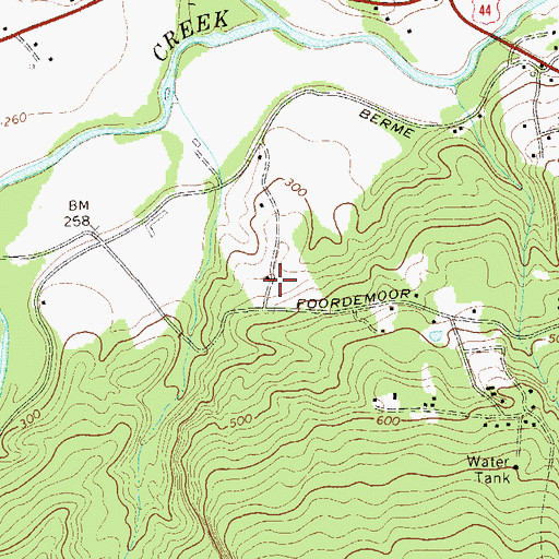Topographic Map of One Earth Farm, NY