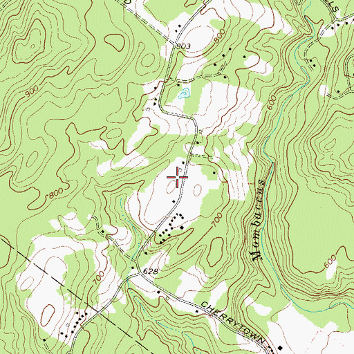 Topographic Map of Rolling Meadow Stables, NY