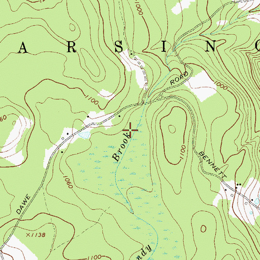 Topographic Map of Rusty Plough Farm, NY
