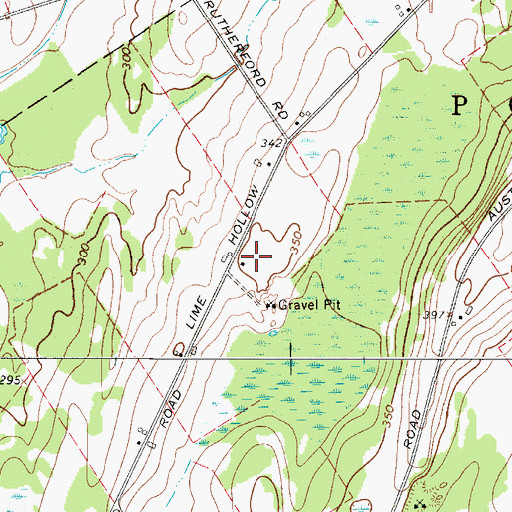 Topographic Map of North Winds Farm, NY