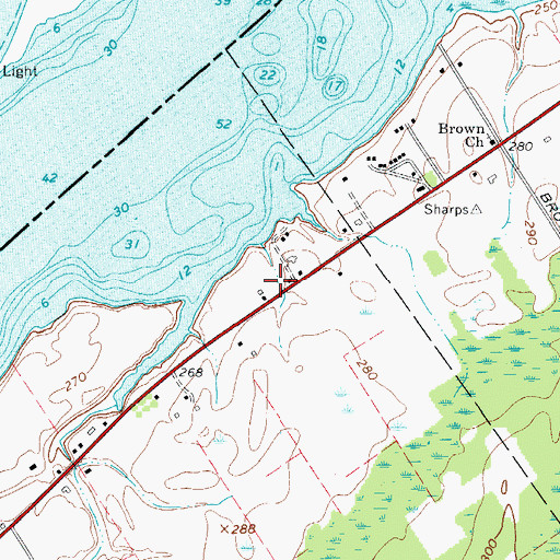 Topographic Map of Iroquois Organic Farm, NY