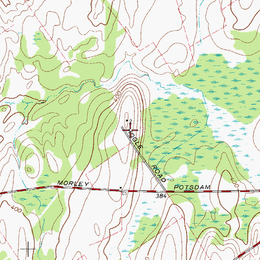 Topographic Map of Sagamore Farm, NY