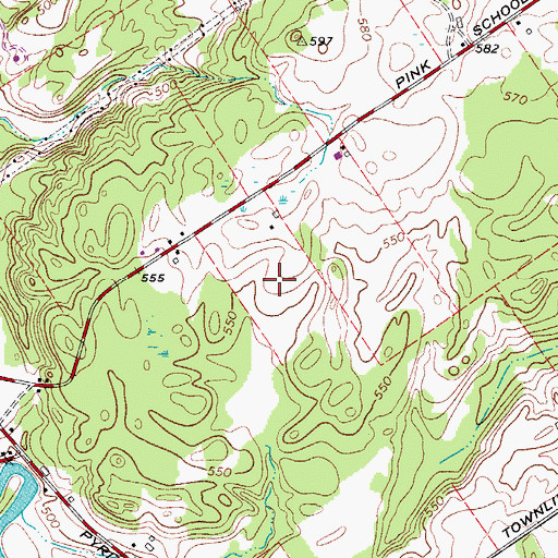Topographic Map of Fullers Farm, NY