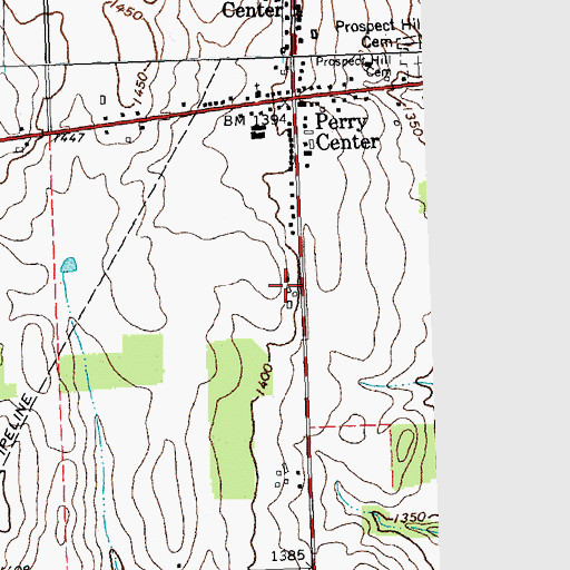 Topographic Map of Emerling Farms, NY