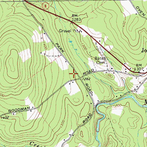 Topographic Map of Gobbler's Knob Farm, NY
