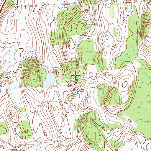 Topographic Map of Borden's Orchard, NY