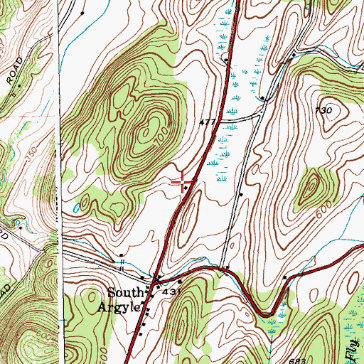 Topographic Map of Butternut Ridge Farms, NY