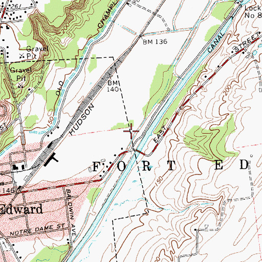 Topographic Map of Fannicap Gardens, NY