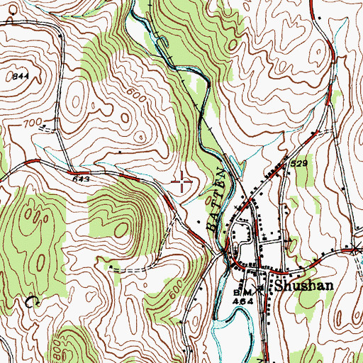Topographic Map of Hemlock Grove Farm, NY