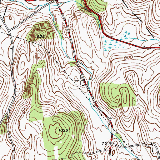 Topographic Map of Manx Station Farm, NY