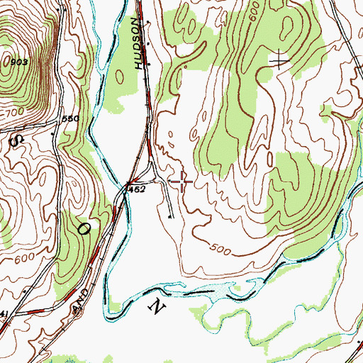 Topographic Map of Windy River Farm, NY