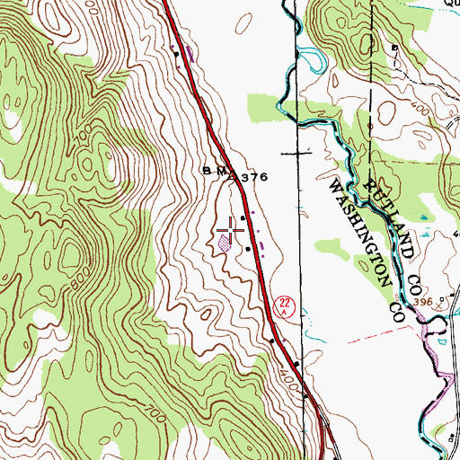 Topographic Map of Yorkmont Farm, NY