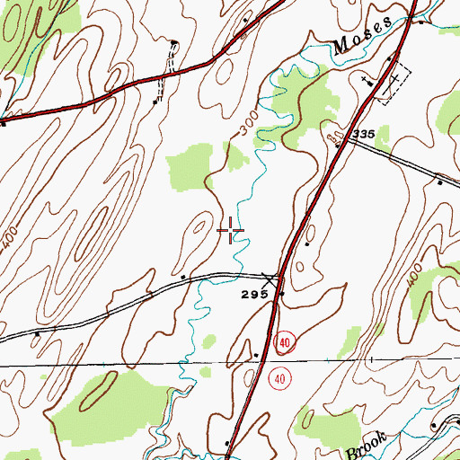 Topographic Map of Double Bar D Ranch, NY