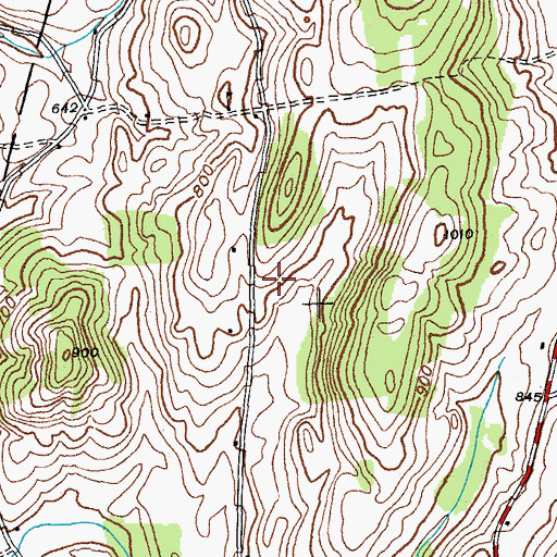 Topographic Map of Rainbows End Farm, NY