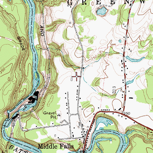 Topographic Map of White Feather Farm, NY
