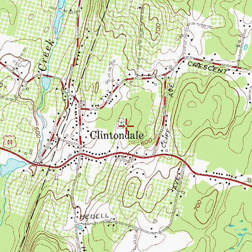 Topographic Map of Relyea Ground, NY
