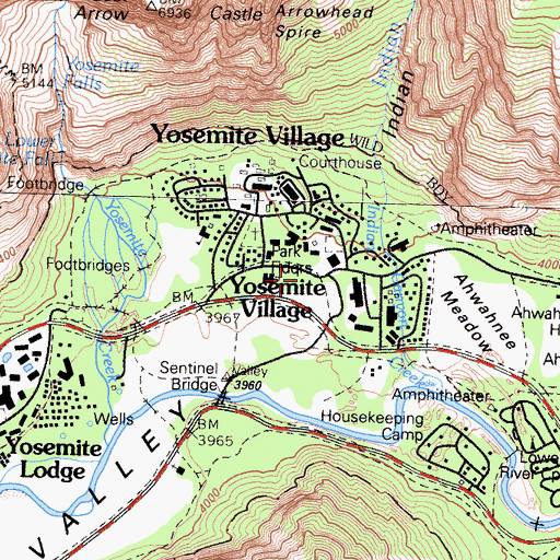 Topographic Map of Rangers' Club, CA