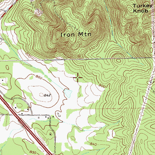 Topographic Map of Adairsville Quarry, GA