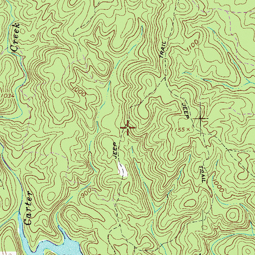 Topographic Map of Bartow County Quarry, GA