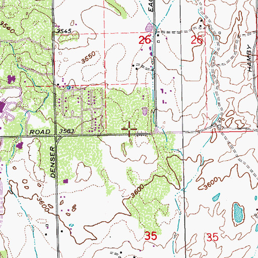 Topographic Map of Eastmont Community School, OR