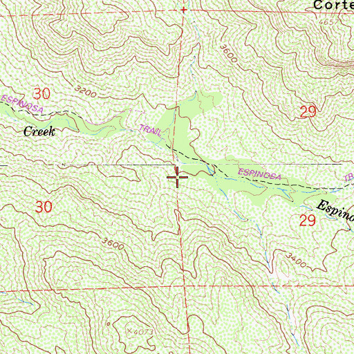 Topographic Map of Cleveland National Forest, CA