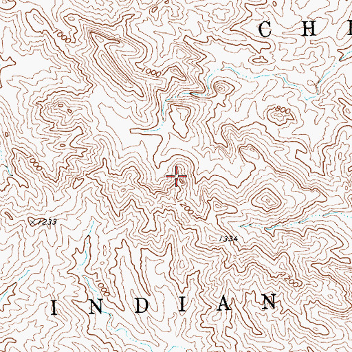 Topographic Map of Chemehuevi Reservation, CA
