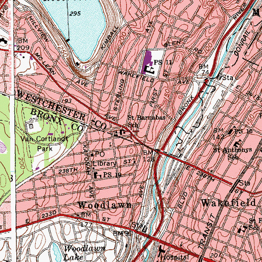 Topographic Map of Stillwell Park, NY