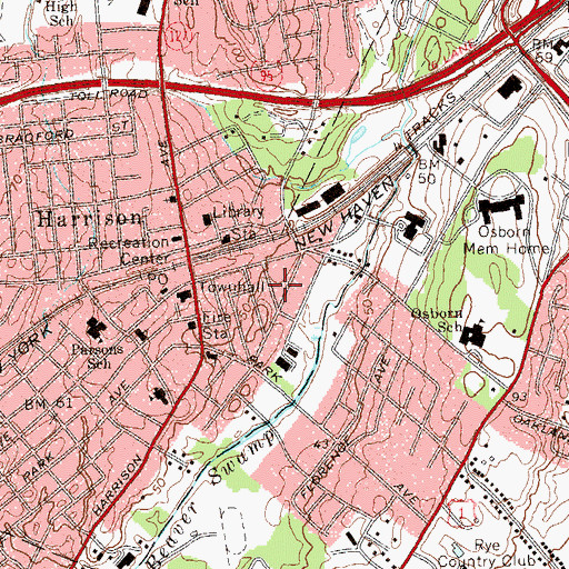 Topographic Map of Wilding Park, NY