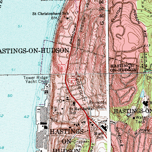 Topographic Map of Zinsser Park, NY