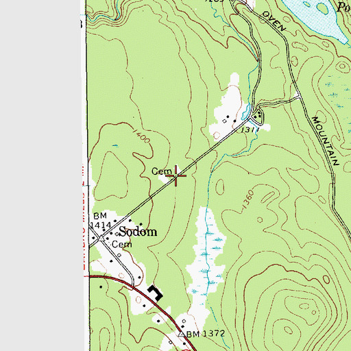 Topographic Map of Wakley Cemetery, NY