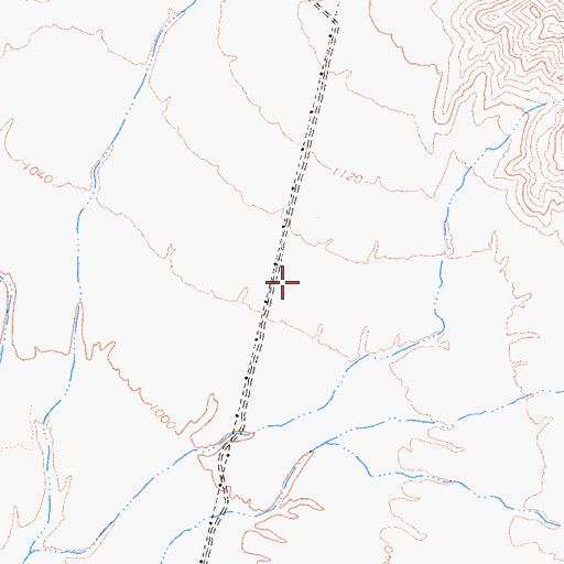 Topographic Map of Big Maria Mountains, CA