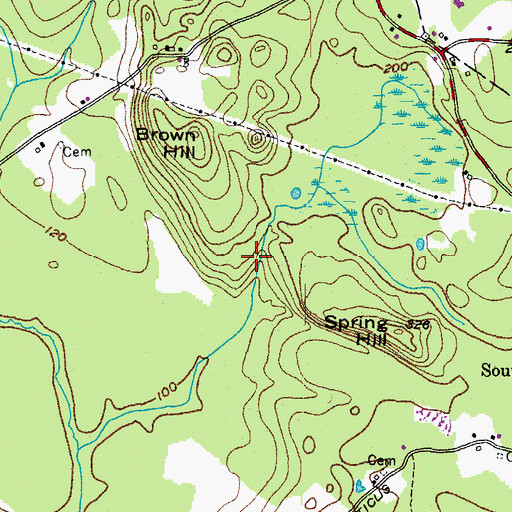Topographic Map of Orris Falls, ME