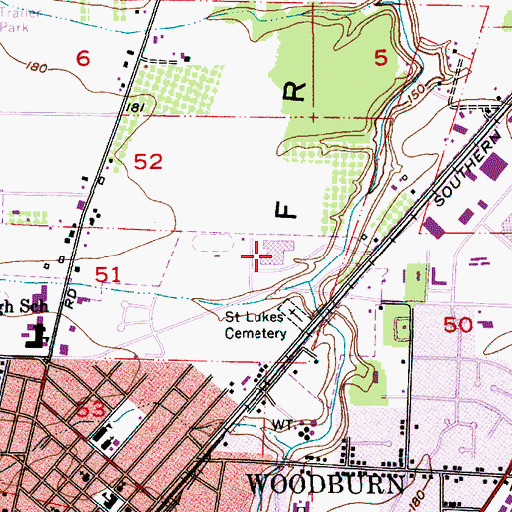 Topographic Map of Academy of International Studies at Woodburn, OR
