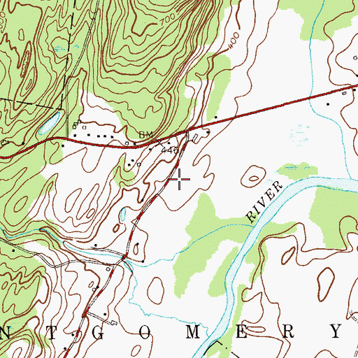 Topographic Map of Kaisertown Nursery, NY