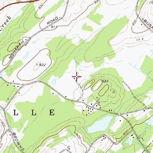 Topographic Map of Keiths Farm, NY