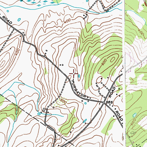 Topographic Map of Krisco Farms Dairy, NY