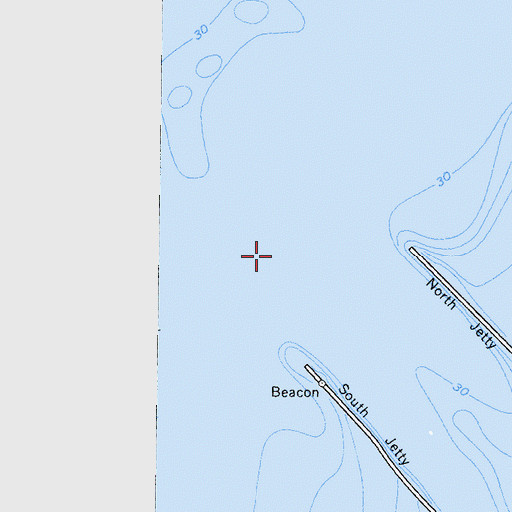 Topographic Map of Bar Channel, CA