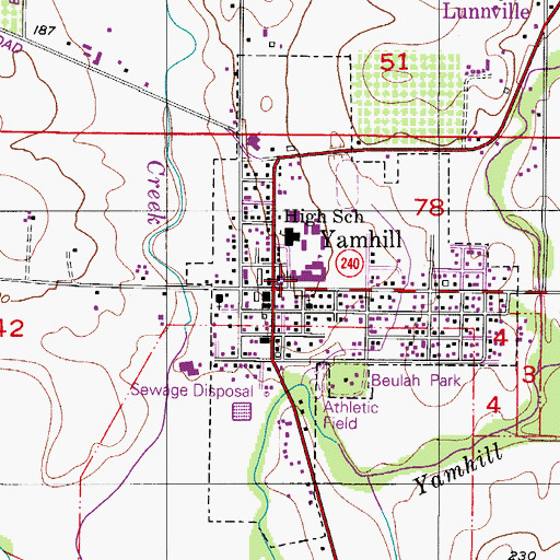 Topographic Map of Trask Mountain Middle, OR