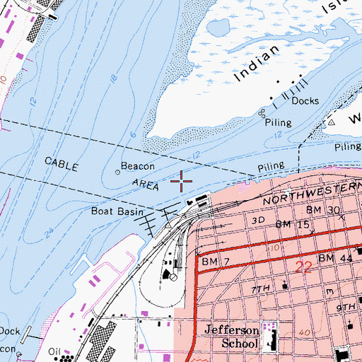 Topographic Map of Eureka Channel, CA