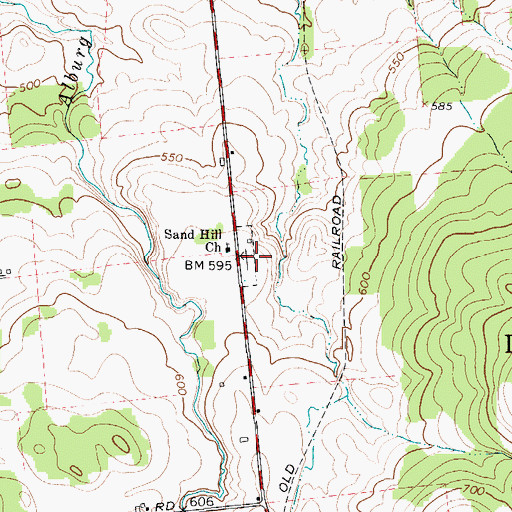 Topographic Map of North Dickinson Cemetery, NY