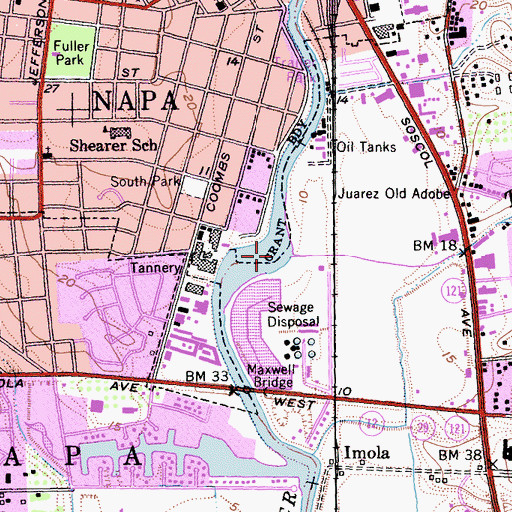 Topographic Map of Jacks Bend, CA