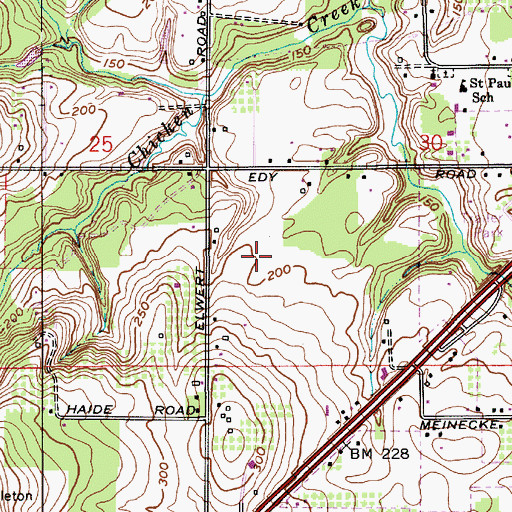 Topographic Map of Edy Ridge Elementary School, OR