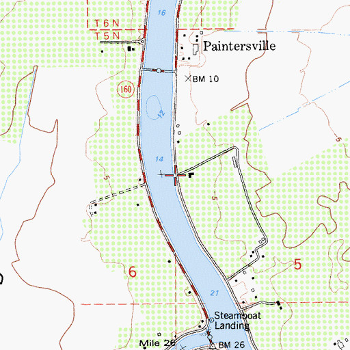 Topographic Map of Wedley Landing, CA