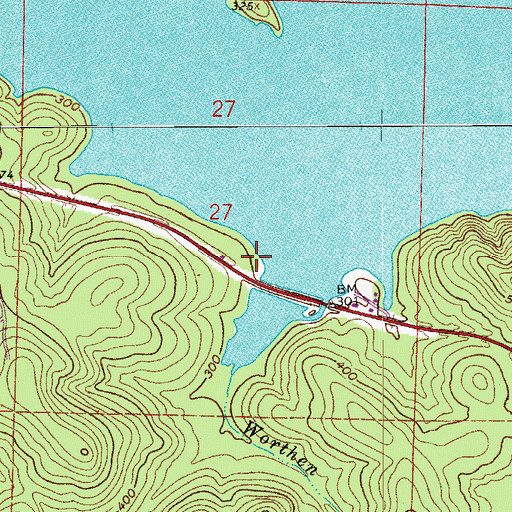 Topographic Map of Farkleberry Trail, AR