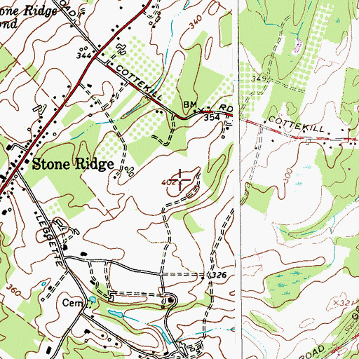 Topographic Map of George Clinton Hall, NY