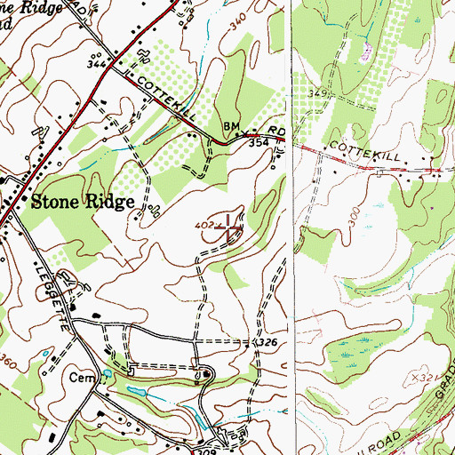 Topographic Map of Macdonald DeWitt Library, NY