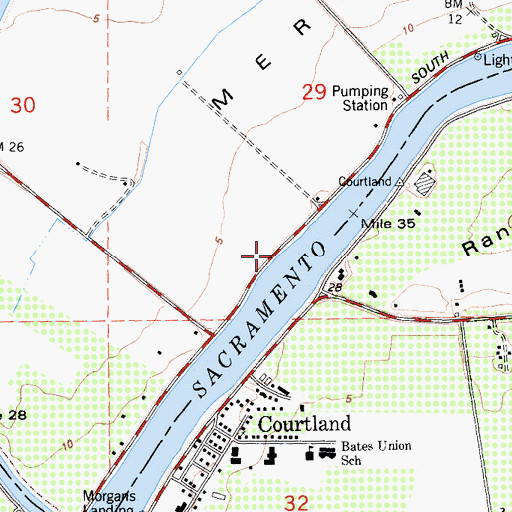 Topographic Map of Hemp Landing Number Ninety-Seven, CA